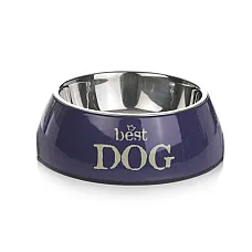 Bol metalic Best Dog albastru 18x6,..