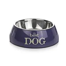 Bol metalic Best Dog albastru..