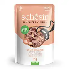 SCHESIR C&B Wet Cat Tuna with Salmo..