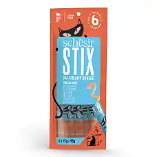 SCHESIR STIX CAT POUCH TREATS Salmo..