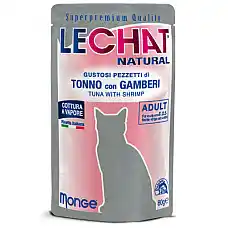 LECHAT NATURAL Pouch Tuna and shrim..