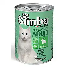 SIMBA CAT Chunkies with rabbit 415g..