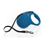 Lesă-ruletă Flexi New classic Tape M blue 5m..