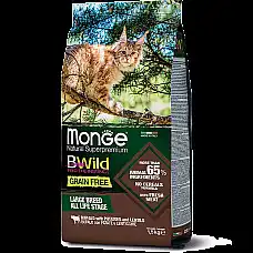 MONGE DRY CAT BWILD GF Buffalo/Pota..