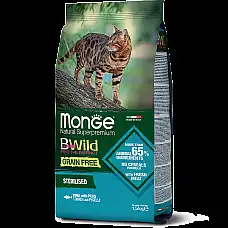 MONGE DRY CAT BWILD GF STERILISED T..