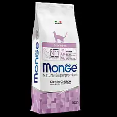 MONGE DRY CAT STERILISED 10 кг..