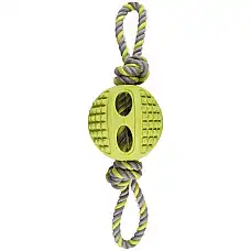 Резиновый мяч DRURY BALL+ROPE Green..