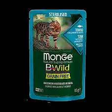 MONGE CAT BWILD POUCH Sterilised Tu..