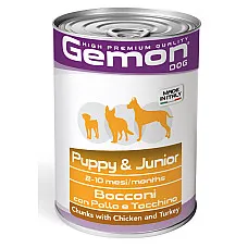 GEMON DOG PUPPY & JUNIOR CHICKEN/TU..