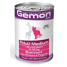 GEMON DOG MEDIUM ADULT BEEF/LIVER 4..