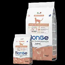 MONGE DRY CAT ADULT SALMONE 400gr..