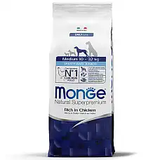 MONGE DRY DOG MEDIUM PUPPY&JUNIOR 1..