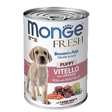 MONGE DOG FRESH PUPPY veal / veget...