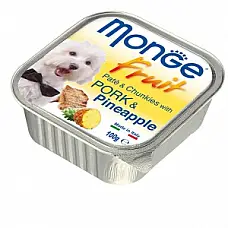 MONGE DOG FRUIT PORK/PINEAPPLE 100g..