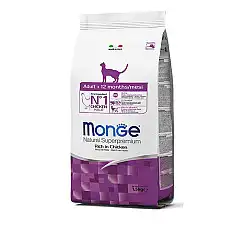 MONGE DRY CAT ADULT Chicken 1,5 кг..