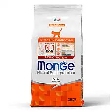 MONGE DRY CAT KITTEN Duck 400gr...