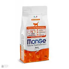 MONGE DRY CAT KITTEN Duck 1,5kg..