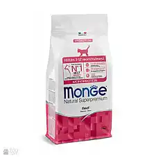 MONGE DRY CAT KITTEN Beef 1,5kg..