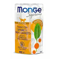 MONGE CAT POUCH SUPREME KITTEN Tuna..
