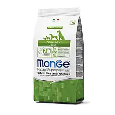 MONGE DRY DOG ALL BREED ADULT Rabbi..