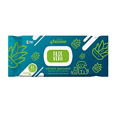 Салфетки RECORD Maxi Aloe Vera 80pc..