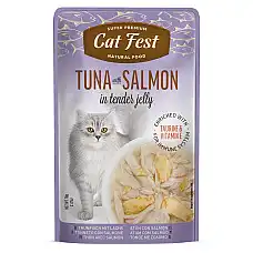 Cat Fest Pouch Tuna with Salmon..