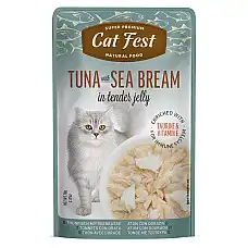 Cat Fest Pouch Tuna with Sea Bream..