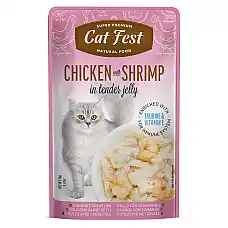 Cat Fest Pouch Chicken with Shrimp..