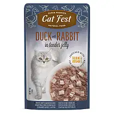 Cat Fest Pouch Duck with Rabbit..