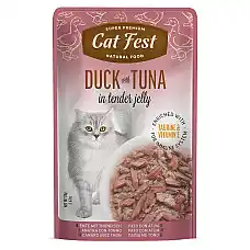 Cat Fest Pouch Duck with Tuna..