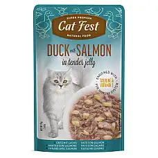 Cat Fest Pouch Duck with Salmon..