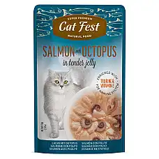 Cat Fest Pouch Salmon with Octopus..