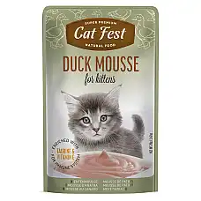 Cat Fest Pouch Duck mousse for Kitt..