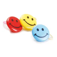 Plastic smiley face rubber band SMI..