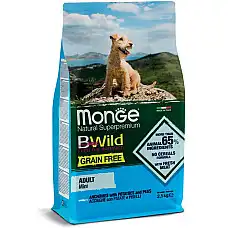 MONGE DRY DOG BWILD GF MINI ADULT A..