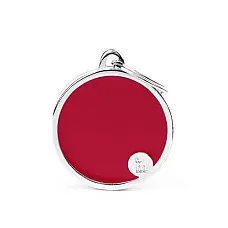 Medalion L CIRCLE  RED..