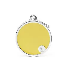 Medalion L CIRCLE YELLOW..