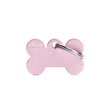 Medalion SMALL BONE ALUMINUM PINK..