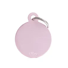 Medalion BIG ROUND ALUMINUM PINK..
