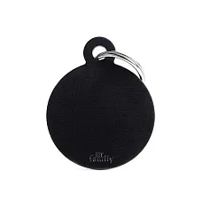 Medalion BIG ROUND ALUMINUM BLACK..