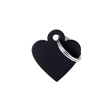 Medalion SMALL HEART ALUMINUM BLACK..