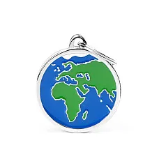 EUROPE AFRICA EARTH CHARMS Medalion..