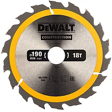 Disc circular DEWALT 190x30mm 18T D..