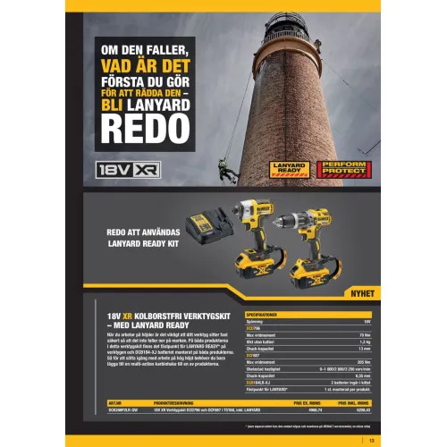 Set instrumente DCK266P2LR-QW (DCD796+DCF887)