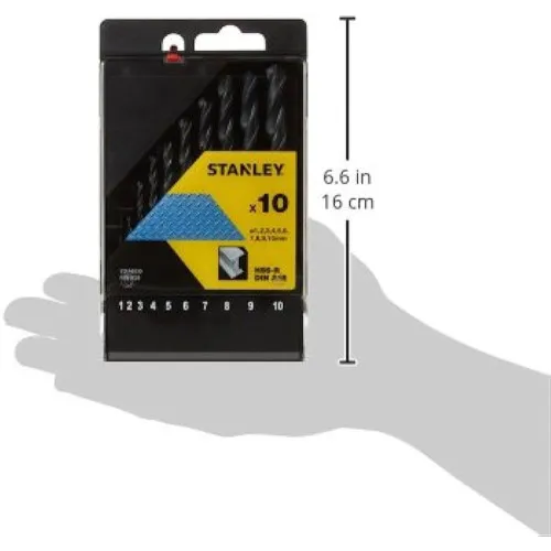 НАБОР СВЕРЛ ПО МЕТАЛЛУ 10buc 1-10mm STA56030