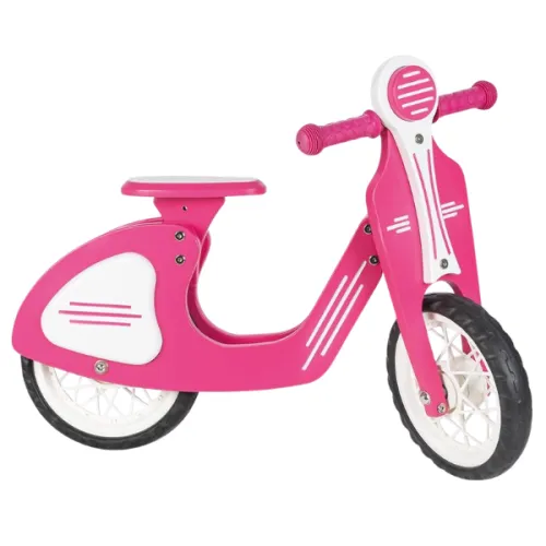 Retro-bicicletă fără pedale, cu roți EVA, roz