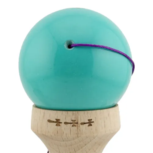"Kendama Super Sticky X Original", металлический подшипник, веревка 62/65 см, King size 7.5 x 6 x 18 см , "Обезьянка", бирюзовая
