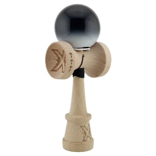"Kendama Super Sticky X Original", металлический подшипник, веревка 62/65 см, King size 7.5 x 6 x 18 см , "Инь-Янь" глянцевая
