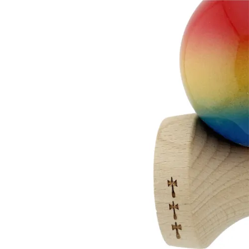 "Kendama Super Sticky X Original", металлический подшипник, веревка 62/65 см, King size 7.5 x 6 x 18 см , "Градиент"