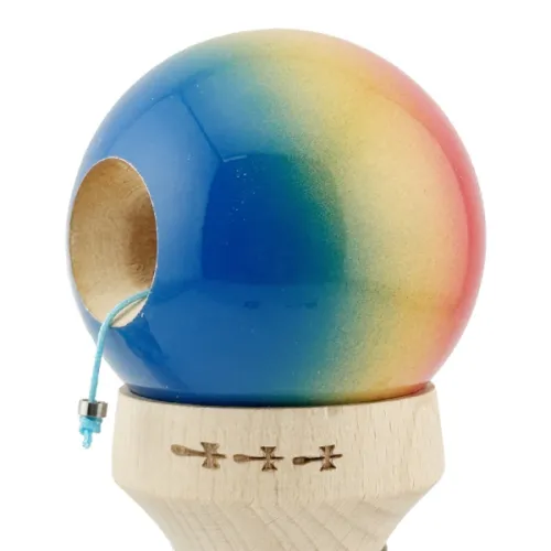 "Kendama Super Sticky X Original", металлический подшипник, веревка 62/65 см, King size 7.5 x 6 x 18 см , "Градиент"